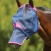 Weatherbeeta Comfitec Deluxe Durable Mesh Mask W/Nose - Navy/Purple -Horse Tack Supplies 535951 800 800