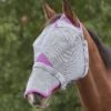 Weatherbeeta Comfitec Deluxe Durable Mesh Mask W/Nose - Grey/Purple -Horse Tack Supplies 536020 800 800