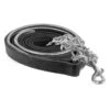 Perri's Metallic Padded Lead W/Chain - Black/Gun Metal -Horse Tack Supplies 553306 800 800