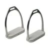 Korsteel Knife Edge 1 Way Swivel Stirrup Irons - Stainless Steel -Horse Tack Supplies 553393 800 800