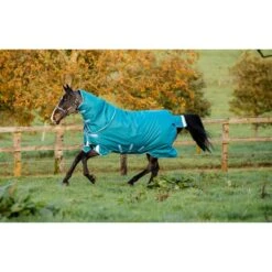 Horse Tack Supplies 31 Amigo Bravo 12 Plus Turnout 400g - Storm Green/Turquoise/Aqua