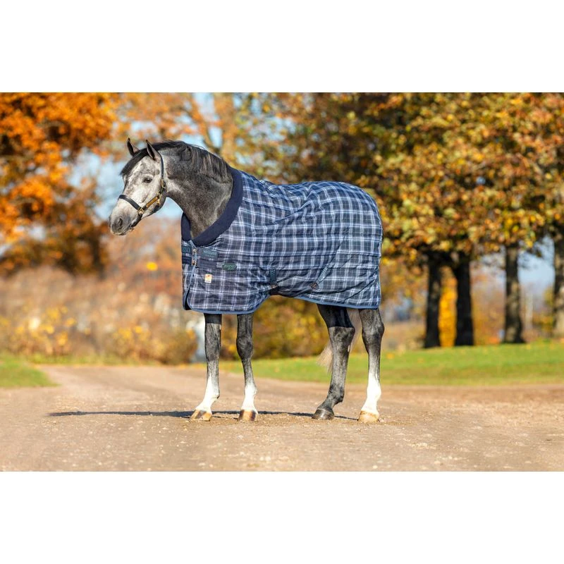 Rhino Original Stable Blanket 250g - Navy Check/Indigo 3 Rhino Original Stable Blanket 250g - Navy Check/Indigo