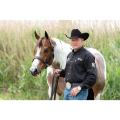 Perri's Western Crocodile Embossed Show Halter - Havana