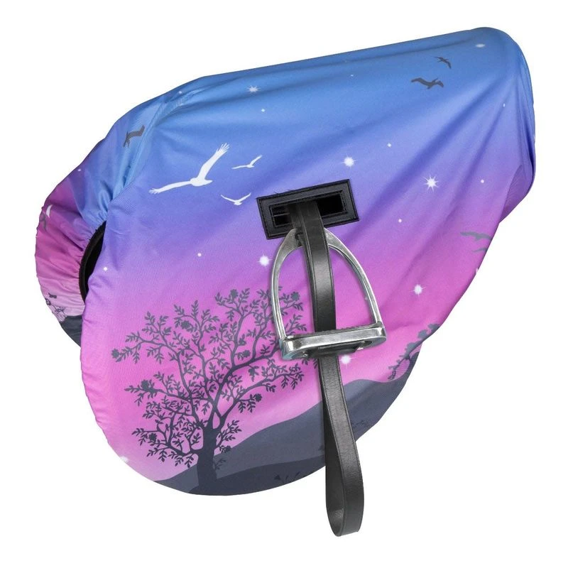 Shires Print Waterproof Ride On Saddle Cover - Spring Morning 3 Shires Print Waterproof Ride On Saddle Cover - Spring Morning