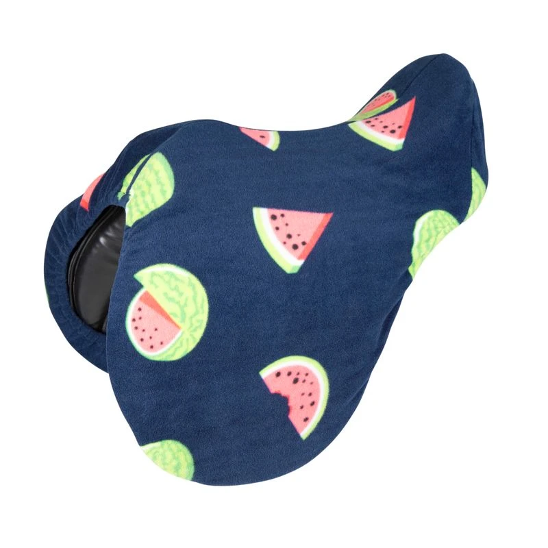 Shires Printed Fleece Saddle Cover - Watermelon 3 Shires Printed Fleece Saddle Cover - Watermelon