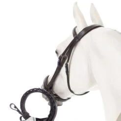Equinavia Saga Wide Noseband Hunter Bridle With Reins - Chocolate Brown -Horse Tack Supplies 599844 800 800