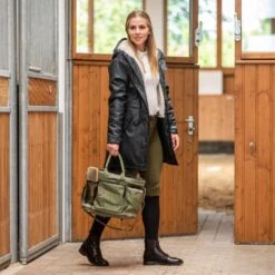 Horze Sandnes Grooming Bag - Olive Branch -Horse Tack Supplies 602427 800 800