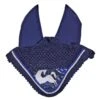 Ovation Altitude Soundless Print Ear Bonnet - Blue Whimsical Horses -Horse Tack Supplies 621291 800 800