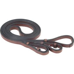 M. Toulouse Platinum Flat Curb Rein - Cognac -Horse Tack Supplies 631329 800 800