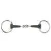 Horze Rubber Oval Link Eggbutt Snaffle Bit - Black -Horse Tack Supplies 631970 800 800