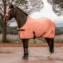 Horze Trixi Pony Fleece Cooler Blanket - Shrimp Pink 14 Horze Trixi Pony Fleece Cooler Blanket - Shrimp Pink -Horse Tack Supplies 649202 800 800