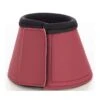 Horze Noir Neoprene-Lined Bell Boots - Rhubarb Dark Red -Horse Tack Supplies 649863 800 800