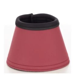 Horze Noir Neoprene-Lined Bell Boots - Rhubarb Dark Red -Horse Tack Supplies 649864 800 800