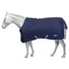 Saxon 600D With Gusset Standard Neck Medium II Turnout - Navy/White 2 Saxon 600D With Gusset Standard Neck Medium II Turnout - Navy/White -Horse Tack Supplies 651708 800 800