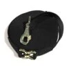 Kensington 30ft Flat Nylon Lunge Line - Black W/Goldtone -Horse Tack Supplies 671646 800 800