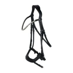 Horze Highbury Anatomical Crystal Dressage Bridle - Black -Horse Tack Supplies 672843 800 800