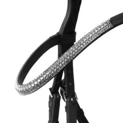 Horze Highbury Anatomical Crystal Dressage Bridle - Black -Horse Tack Supplies 672844 800 800