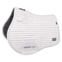 Fair Play Quartz Ceramic Jump Saddle Pad - White