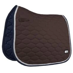 Fair Play Hexagon Dressage Saddle Pad - Brown