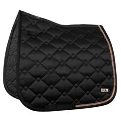 Fair Play Azuryt Ceramic RoseGold Dressage Saddle Pad - Black