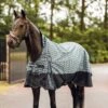 Horze Avalanche Light Weight Turnout Sheet - Dark Navy/Dawn Grey Print 2 Horze Avalanche Light Weight Turnout Sheet - Dark Navy/Dawn Grey Print -Horse Tack Supplies 695218 800 800