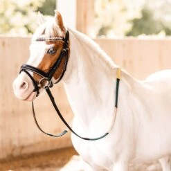 Horze Magical Carousel Pony Bridle W/Crystal Curved Noseband - Pink Salt -Horse Tack Supplies 696056 800 800