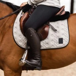 Horze Smoky Twilight Air Mesh All Purpose Saddle Pad - Quiet Grey -Horse Tack Supplies 696511 800 800