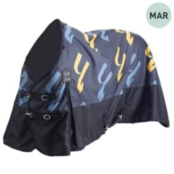 Horze Nevada 1200D Lightweight Turnout Sheet - Dark Navy -Horse Tack Supplies 698931 800 800