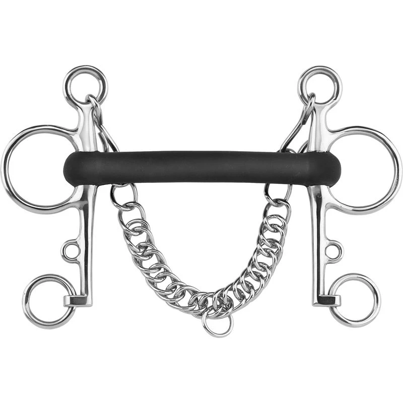 Herm Sprenger Rubber Mullen Mouth Pelham 18mm 3 Herm Sprenger Rubber Mullen Mouth Pelham 18mm