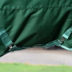 Saxon Defiant 1200D Combo Neck Heavy - Hunter Green/White -Horse Tack Supplies 707875 800 800